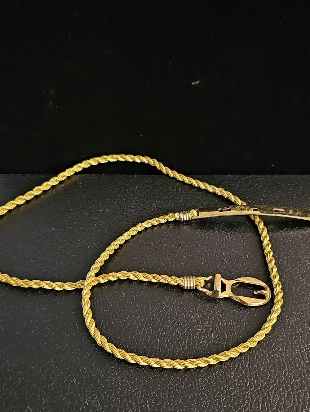 Goldtone Rope Belt